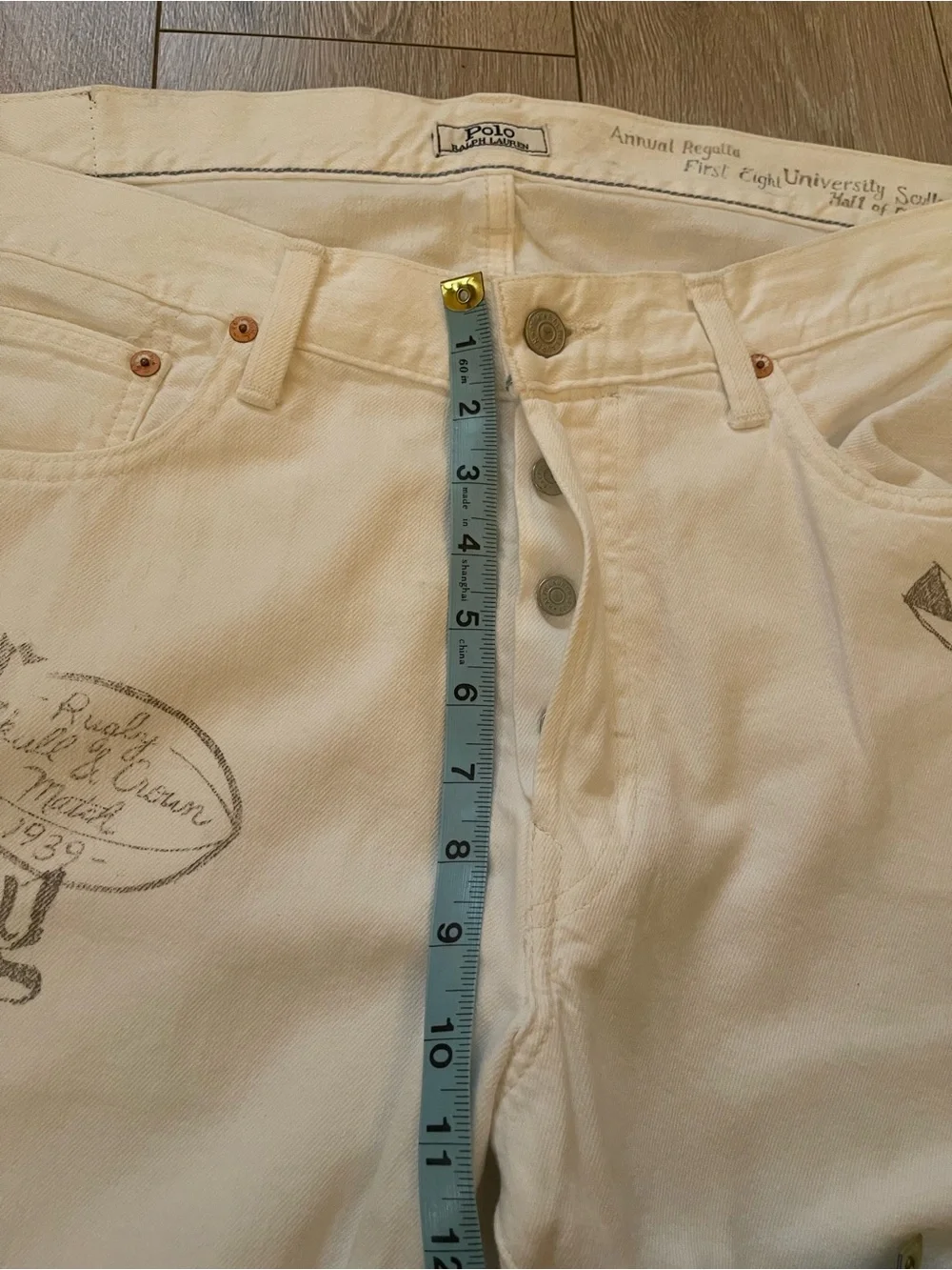 Polo Ralph Lauren The Sullivan Slim Graphic Jeans - White